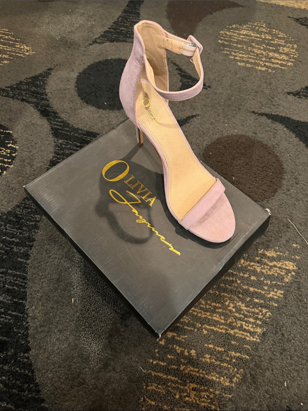 Women's Ankle-Strap Heeled Sandal in Dusty Pink